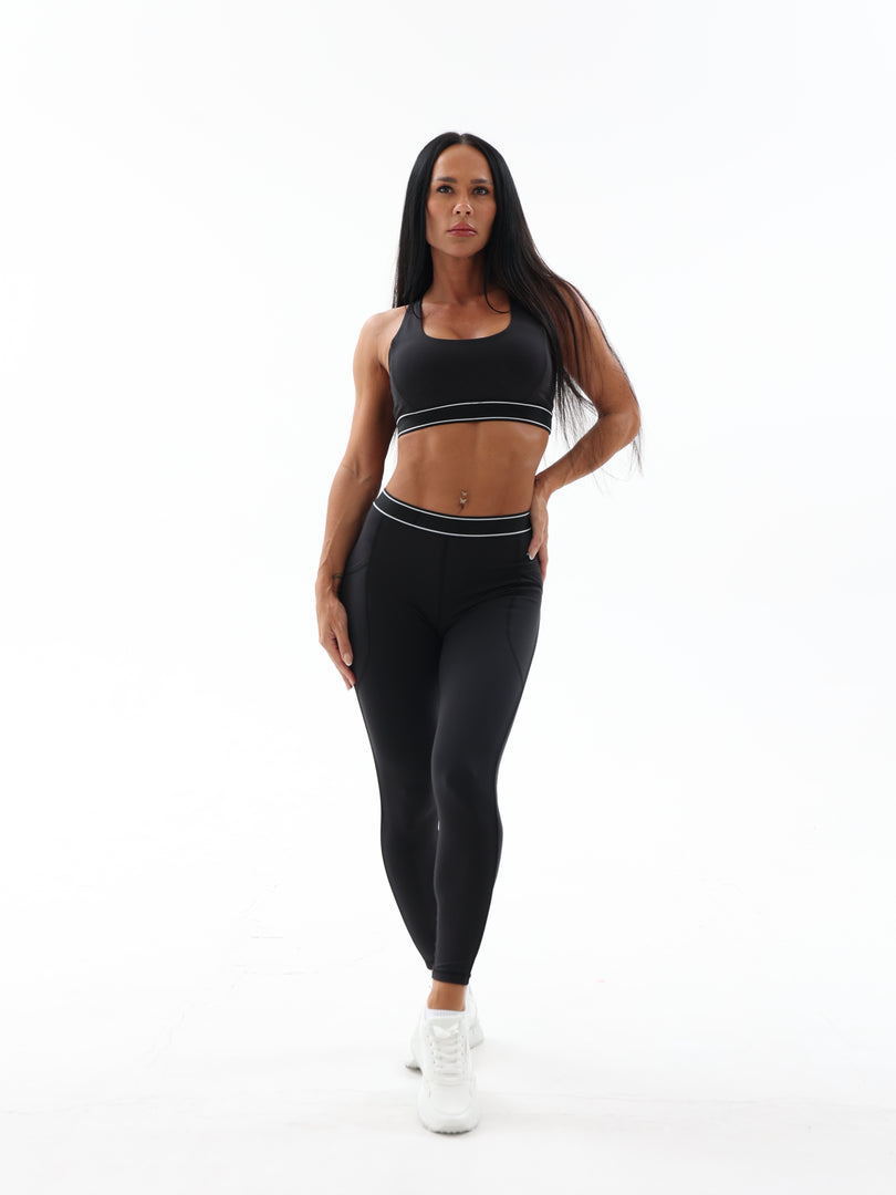 Black Midnight Sports Bra For Women