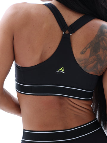 Black Midnight Sports Bra For Women