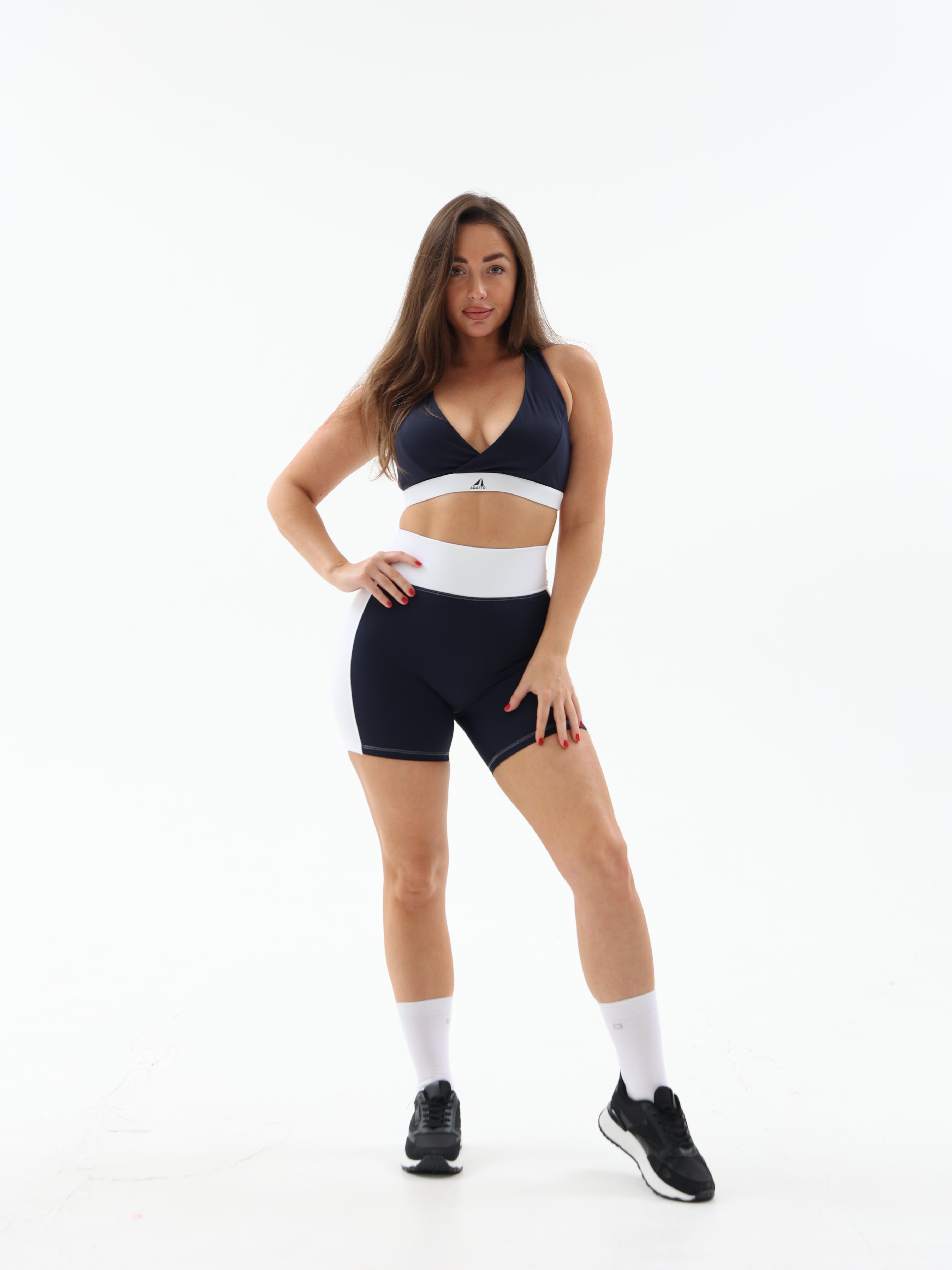 Navy Blue Ryse Shorts For Women