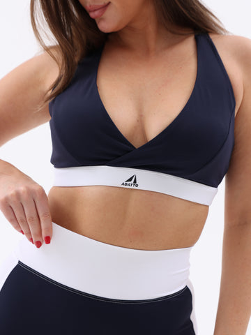 Navy Blue Ryse Sports Bra For Women