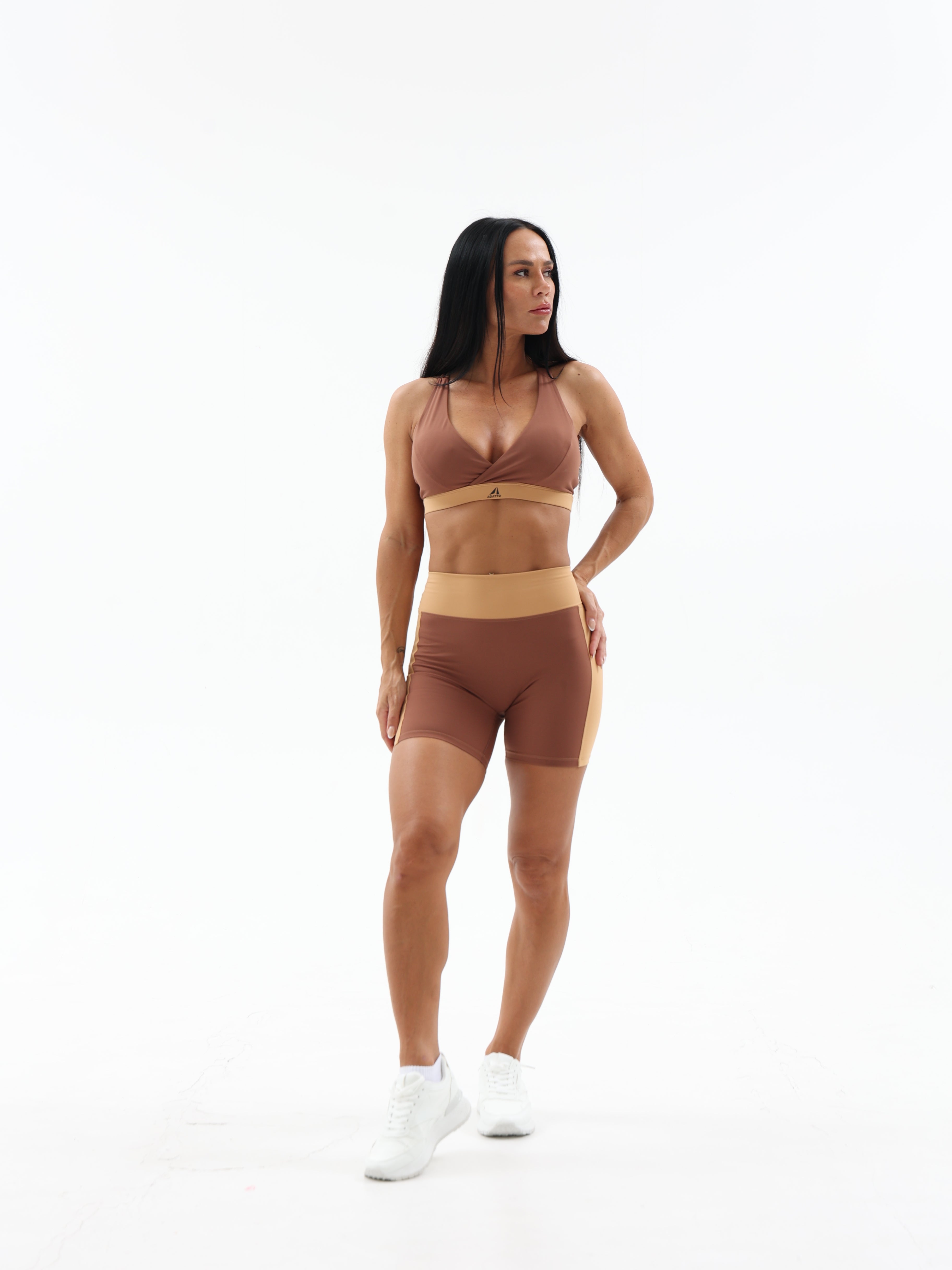 Brown Ryse Sports Bra For Women
