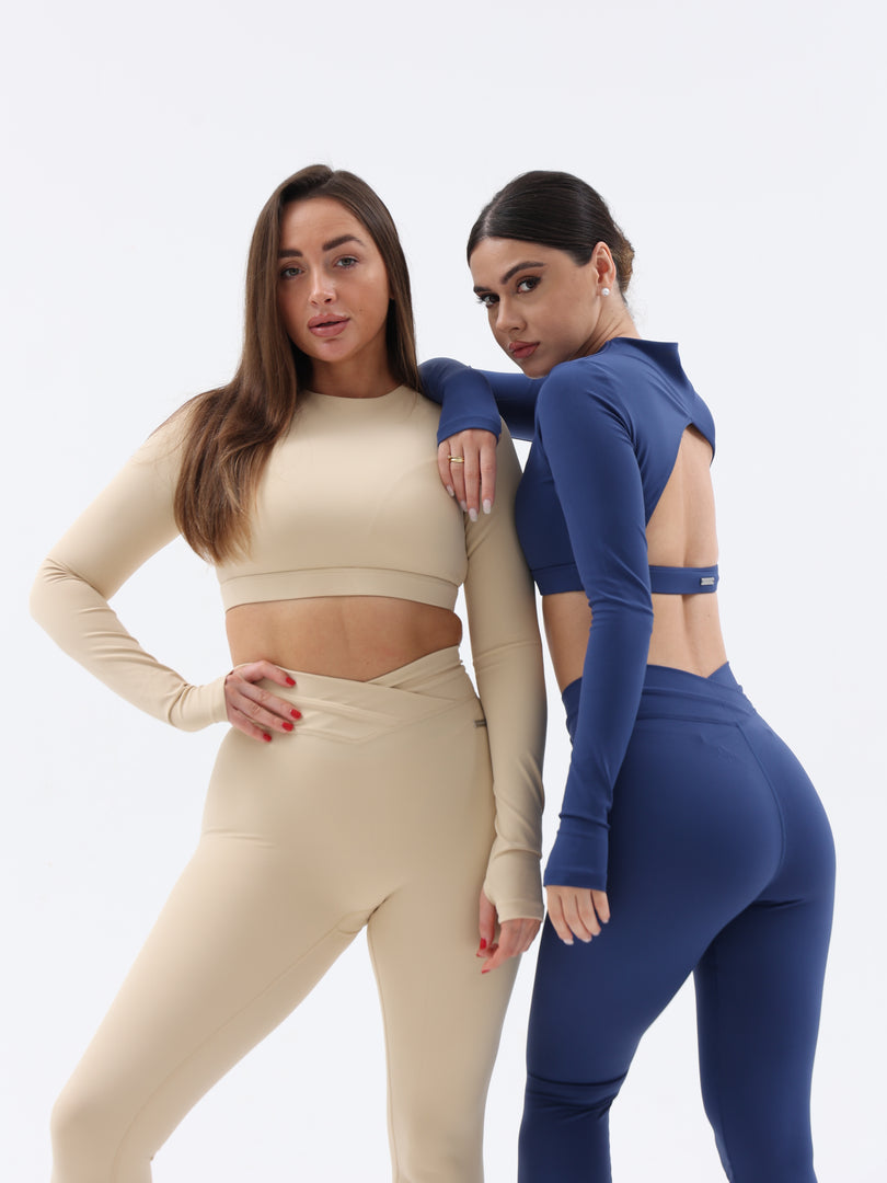 Blue Sway Crop Top For Women