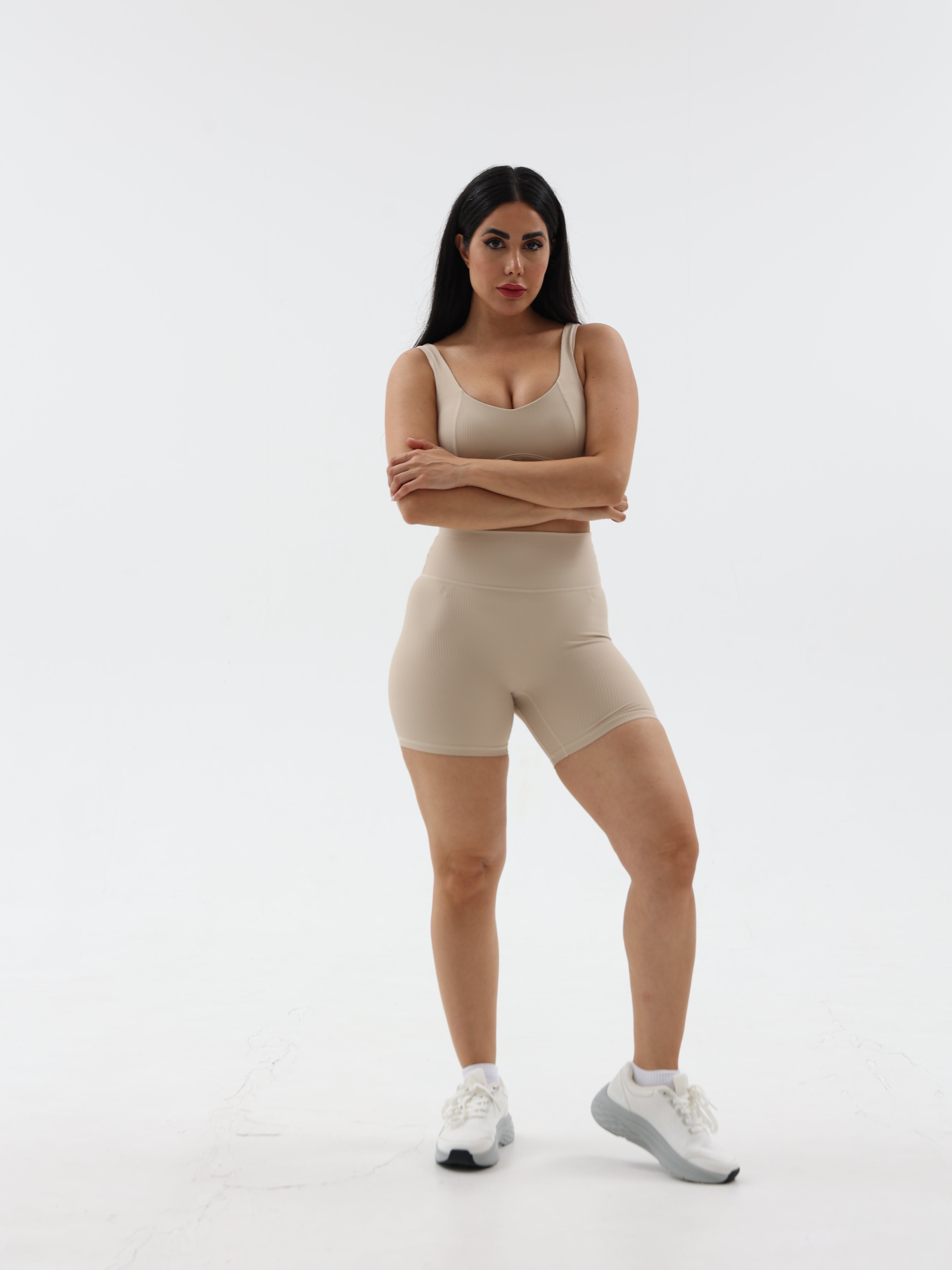 Beige Sports Bra For Women
