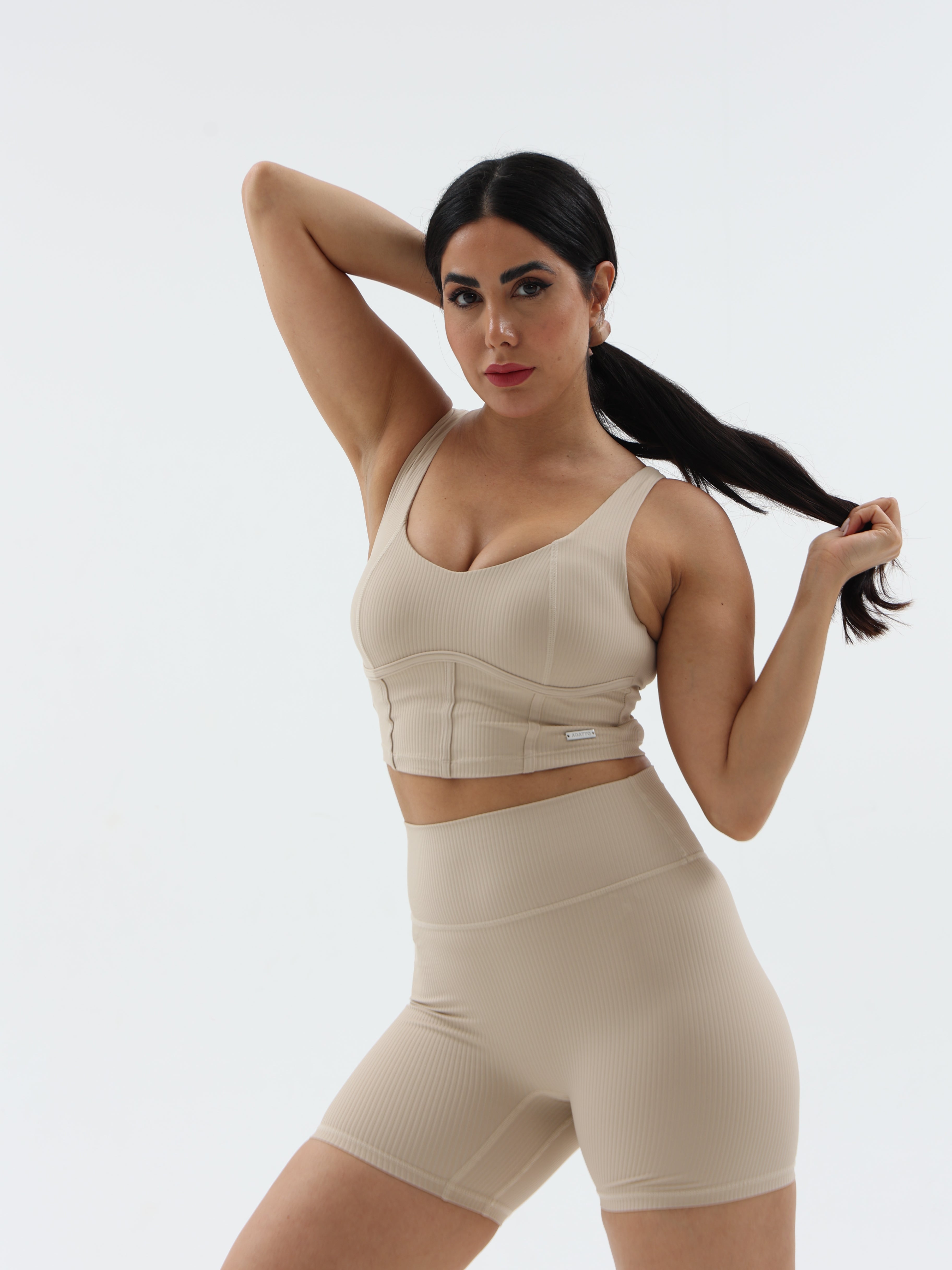 Beige Sports Bra For Women