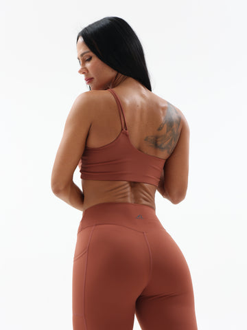 Brown Rustique Sports Bra