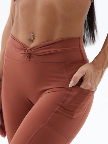 Brown Rustique Leggings