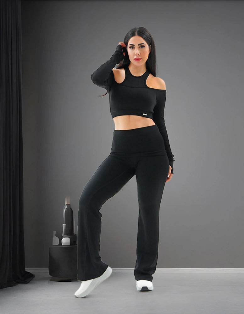 Black Comfy Co-ord Set For Women