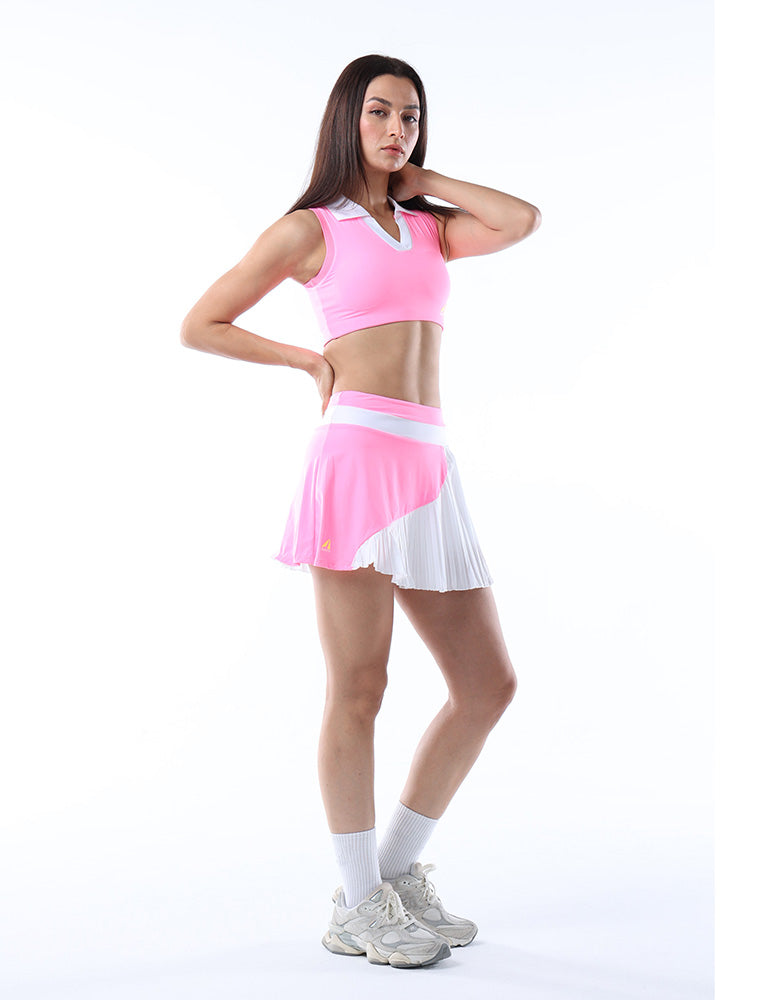 Pink Tennis Sports Bra For Women