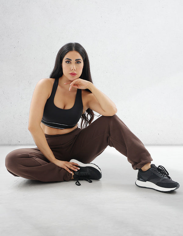 Brown Color Women Baggy Joggers