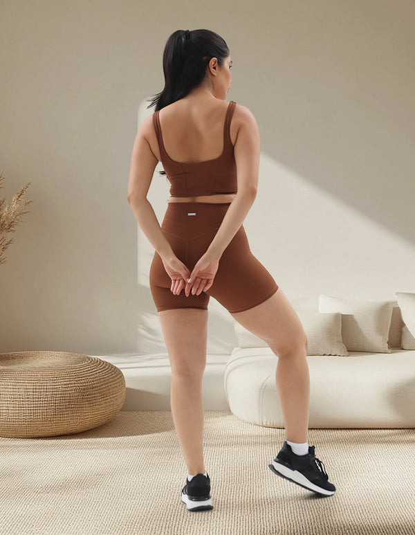 Brown Corset Co-ord Set